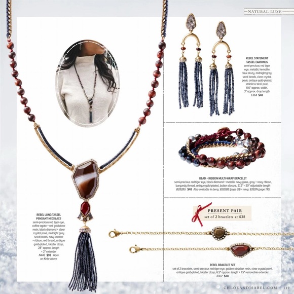 Chloe & Isabel Rebel Pendant Necklace with matching bracelet - Picture 5 of 5